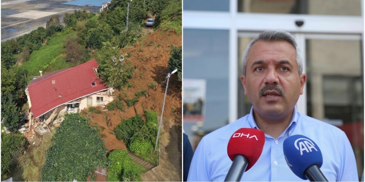 Rize Valisi Baydaş, taşkın ve heyelan yaşanan Pazar'da incelemelerde bulundu