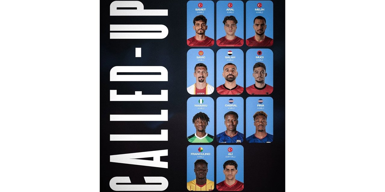 Trabzonspor’dan 11 oyuncuya milli davet