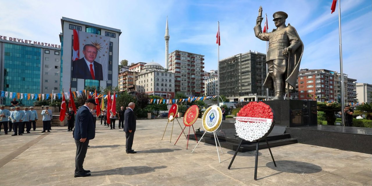 Rize’de Ertelenen Gaziler Günü Töreni Gururla Gerçekleştirildi