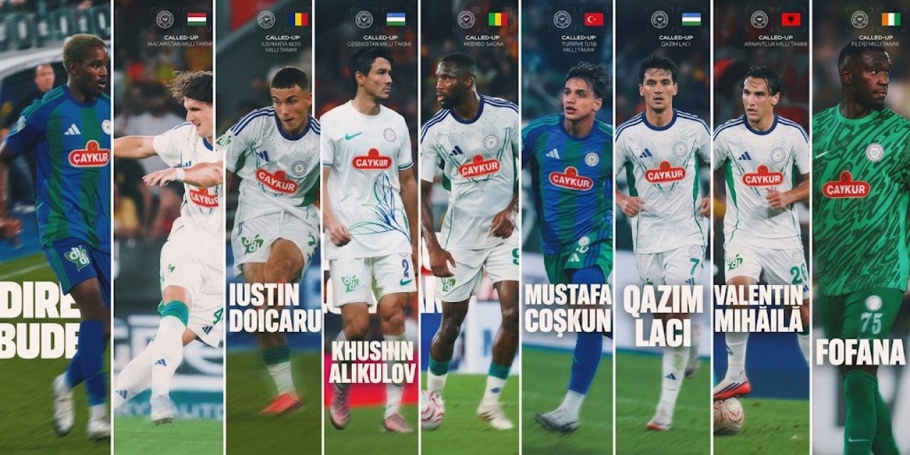 Çaykur Rizespor’a Millî Gurur: 8 Futbolcu Ülke Formasını Giyecek!