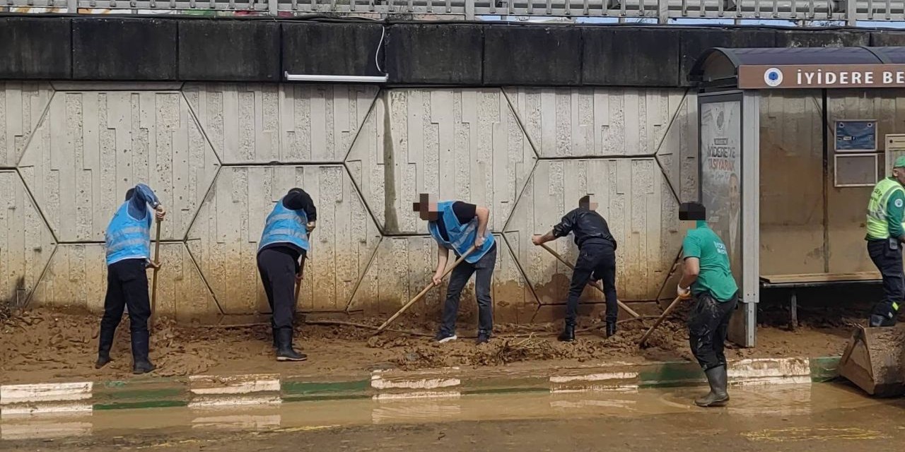 Denetimli Serbestlik Yükümlülerinden Sel Temizliğine Destek