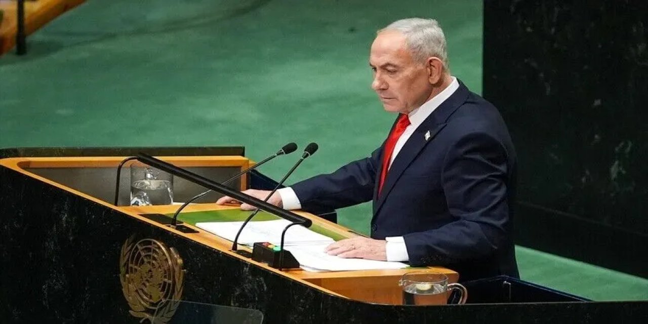 BM üyesi çok sayıda ülke, Genel Kurul salonunu terk ederek Gazze soykırımının faili Netanyahu'yu protesto etti