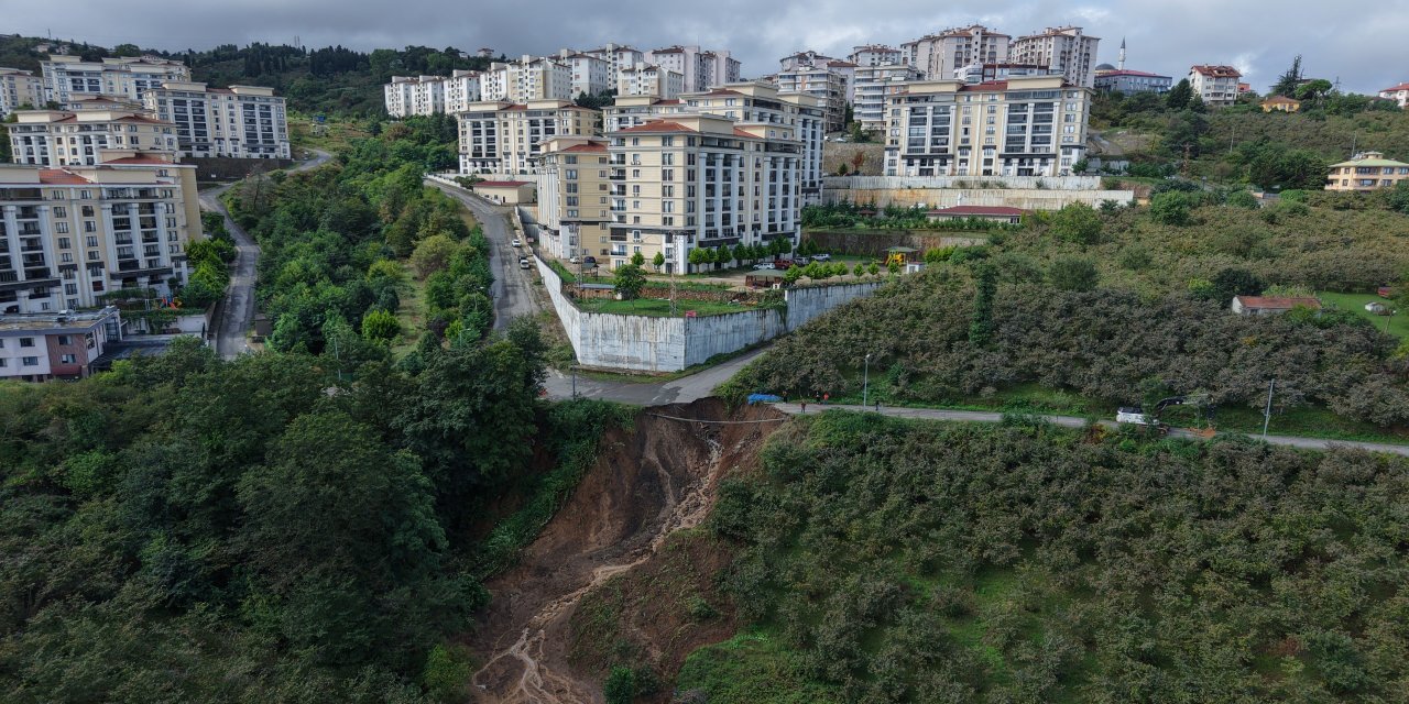 Trabzon'da heyelan: 2 yaralı
