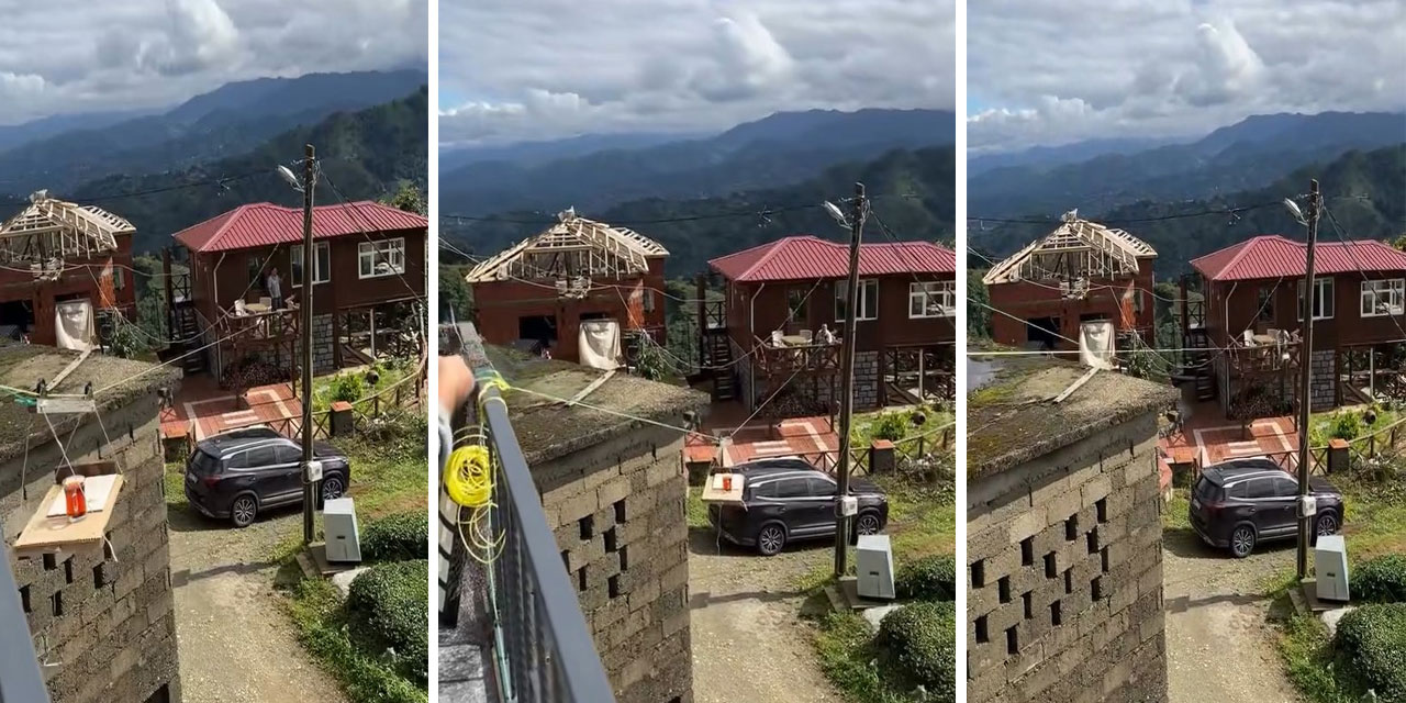 Rize’de Teleferikle Balkondan Balkona  Çay Servisi