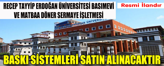 Baskı Sistemleri Satın Alınacaktır