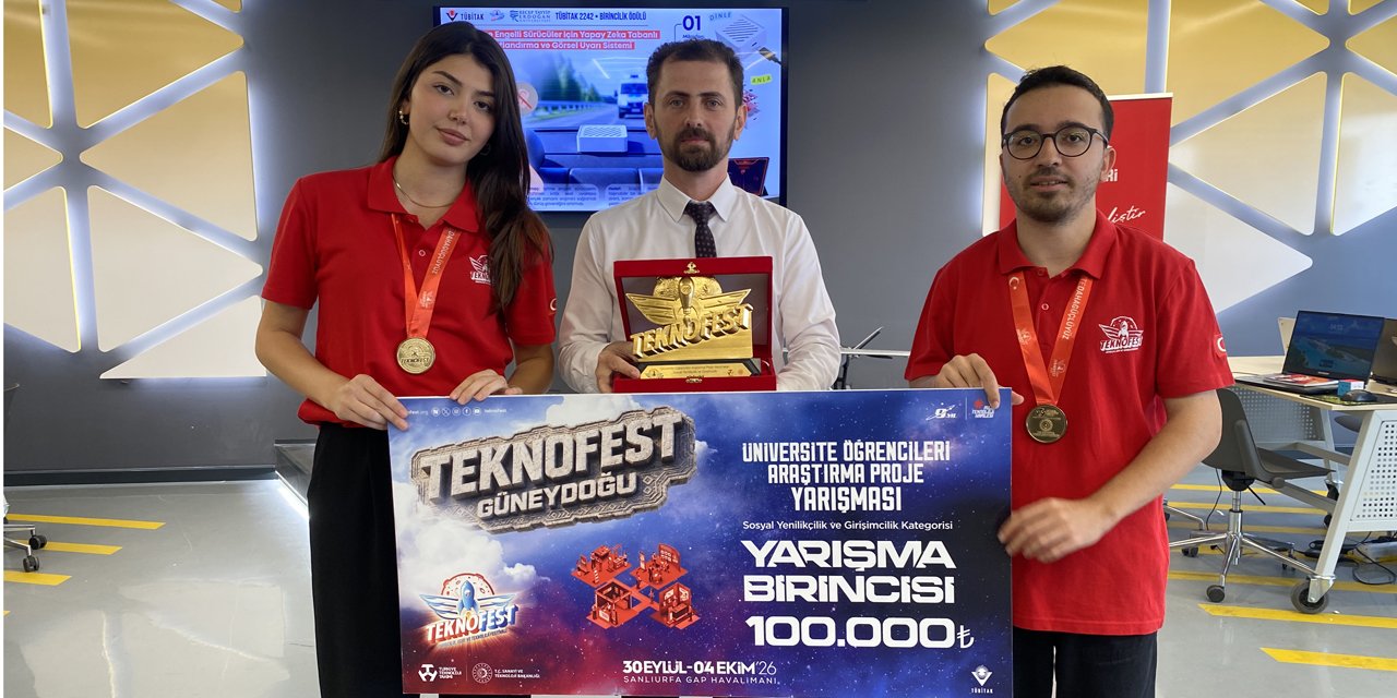 Üniversite öğrencilerinden işitme engelli sürücüler için yapay zeka destekli cihaz