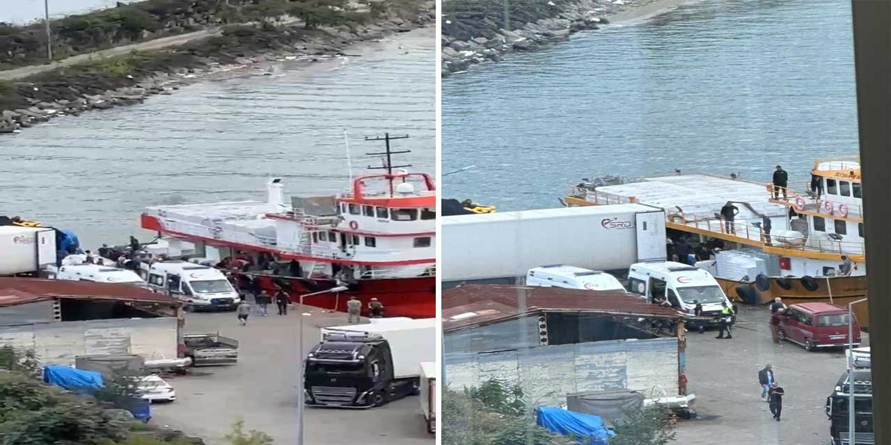 Trabzon açıklarındaki balıkçı teknesinde iş kazası: 1’i ağır 4 yaralı