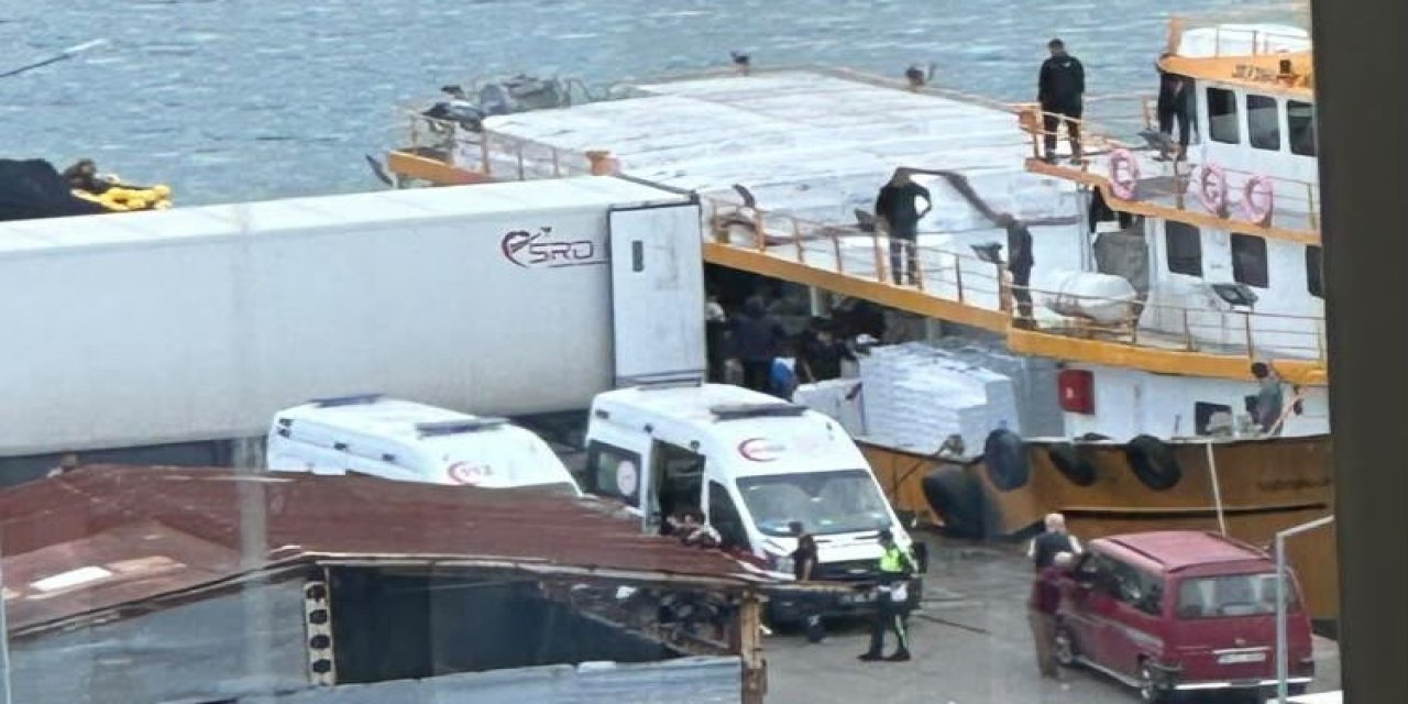 Trabzon'da teknedeki makaradan kopan parçaların çarptığı balıkçı hayatını kaybetti