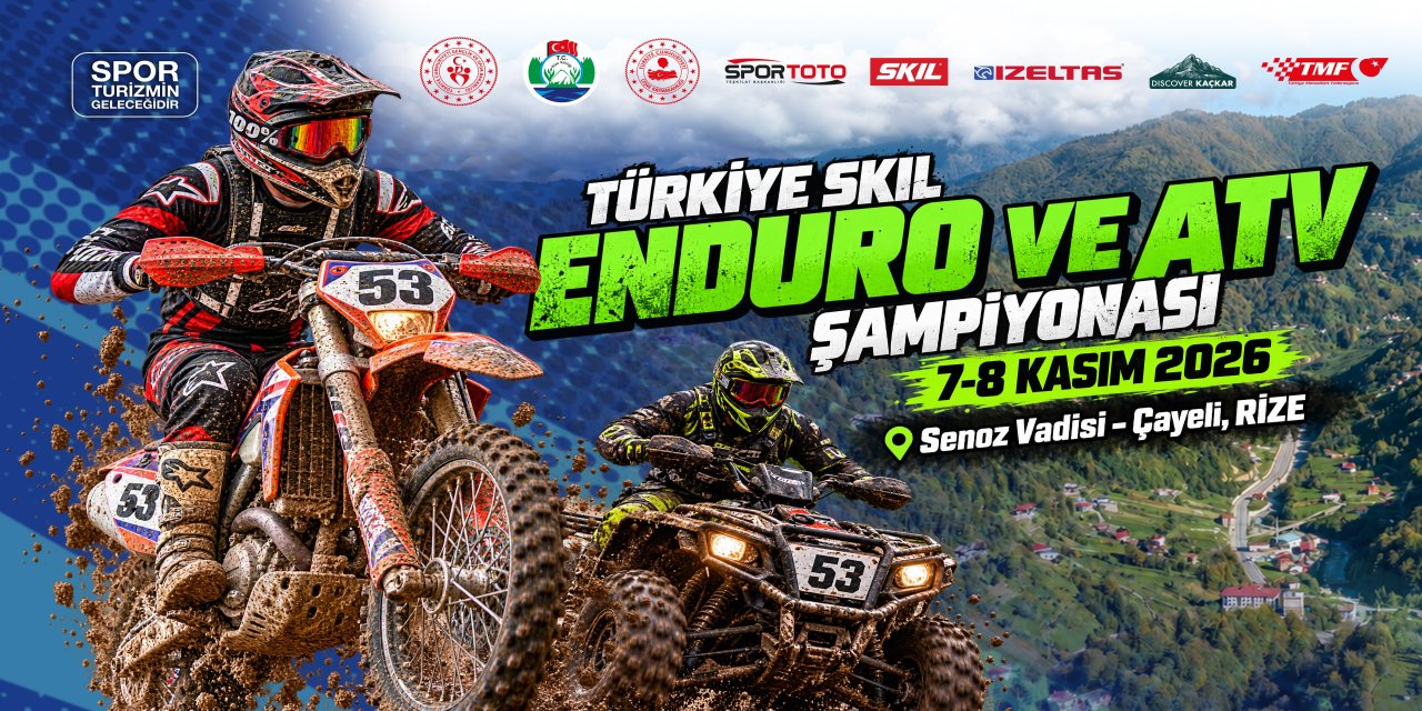 Türkiye Enduro ve ATV Şampiyonası 7–8 Kasım'da 2. Kez Rize'de
