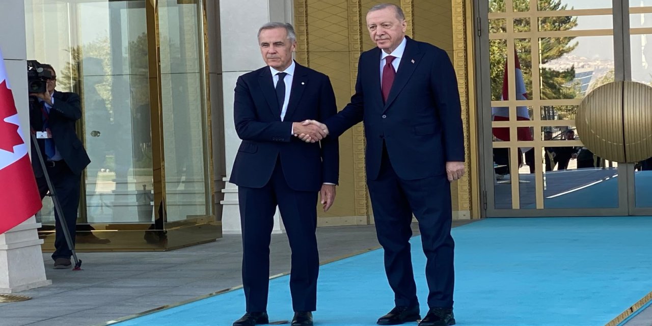 Cumhurbaşkanı Erdoğan, Kanada Başbakanı Carney'i resmi törenle karşıladı