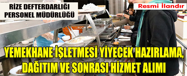 Yemek Hizmeti Alınacaktır
