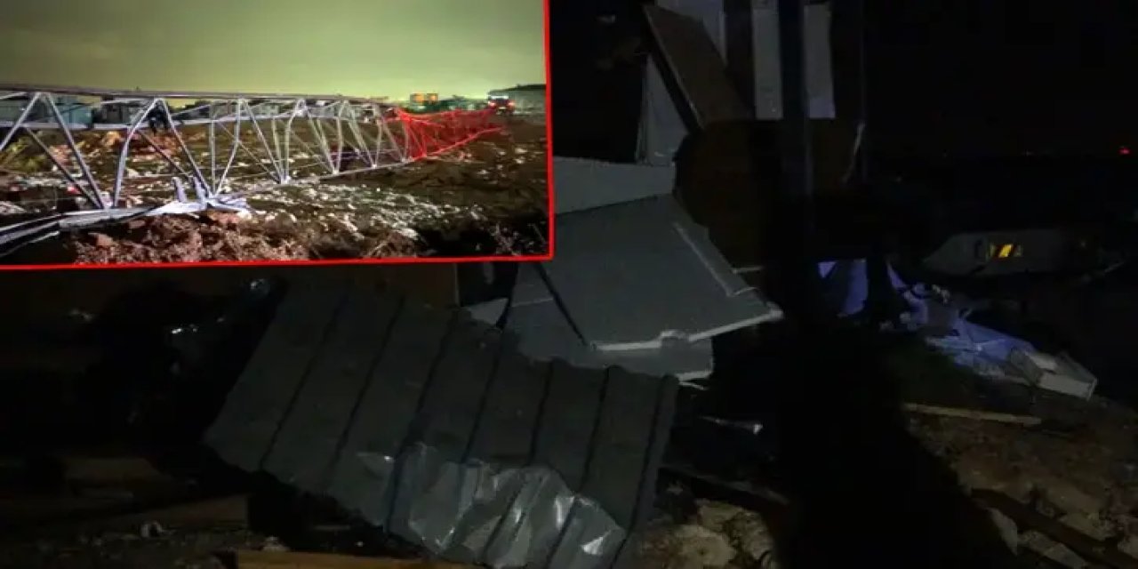 Antalya'da hortum konteynerleri parçaladı, kule vinci devirdi; 4 ölü, 1 yaralı