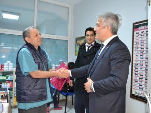 Adnan Günnar, Akçaabat İlçesinde Esnafla Buluştu