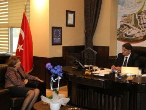 Kbü Rektörü Polat’a Ziyaret