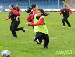 Rize'de Bayan Futbol Takımı