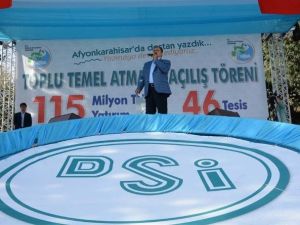 Bakan Eroğlu, Afyonkarahisar’da 28 Tesisin Temelini Attı