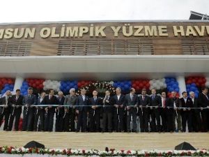 Bakan Kılıç, Atakum Olimpik Yüzme Havuzu’nu Açtı