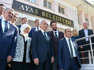 Bakan Topçu, Ayaş’ta İncelemelerde Bulundu