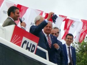 Kılıçdaroğlu’na Erzincan’da Cimin Üzümü İkram Edildi