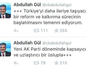 Abdullah Gül: “Ak Parti’yi Bu Başarıdan Dolayı Tebrik Ediyorum”
