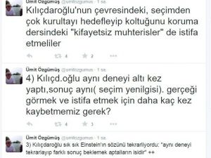 Eski Chp’li Vekilden Kılıçdaroğlu’na İstifa Çağrısı