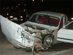 Havza'da kaza 2 yaralı