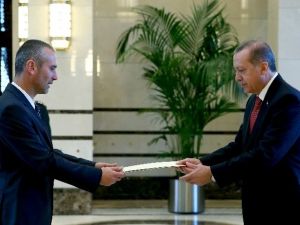 Slovenya Büyükelçisi Cumhurbaşkanı Erdoğan’a Güven Mektubunu Sundu