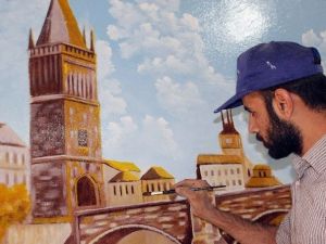 Suriyeli Ressamın Eserleri Büyük Beğeni Topluyor