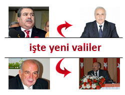 Valiler kararnamesi sonucu atamalar!