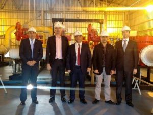İzgaz Yetkilileri Samgaz’ı Ziyaret Etti