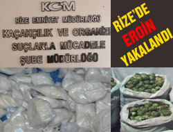Rize'de 262 Gram Eroin