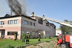 Kayseri'de Fabrika Yangını