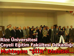 Rize'de Aşk ve Şiir Gecesi