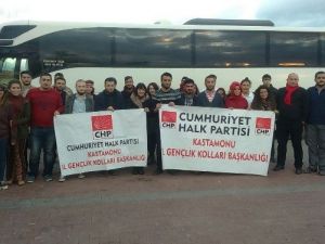 Chp Kastamonu Gençlik Kolları, Atatürk’ü Ziyaret Etti