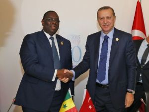 Cumhurbaşkanı Erdoğan, Senegal Cumhurbaşkanı Sall İle Görüştü