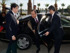 Bm Genel Sekreteri Ban Ki-moon Antalya’dan Ayrıldı