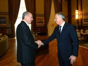 Cumhurbaşkanı Erdoğan, Eski İngiltere Başbakanı Blaır’ı Kabul Etti