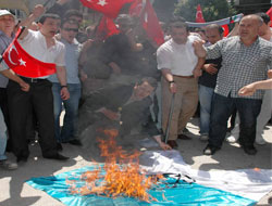 Rize'de İsrail Protestosu