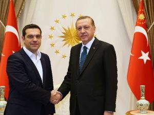 Cumhurbaşkanı Erdoğan, Yunanistan Başbakanı Çipras’ı Kabul Etti
