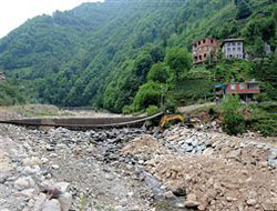 Rize'de Santral Üretime Geçti, Dere Kurudu-VİDEO