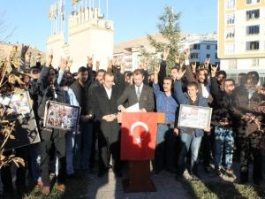 Bayburt Ülkü Ocakları Türkmen Dağı’nda Yaşanan Katliamı Protesto Etti