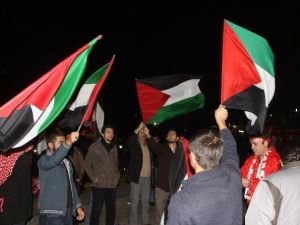 Milli Takımın İsrail Maçı Öncesi Protesto