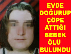 Evde Doğurduğu Bebeği Çöpe Attı