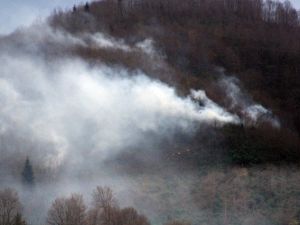 Trabzon’da Orman Yangını Söndürülemiyor