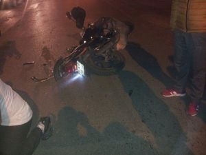Otomobil İle Motosiklet Çarpıştı: 1 Yaralı