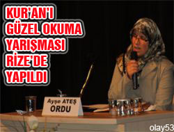 Kur'an Okuma Yarışması Sonuçlandı