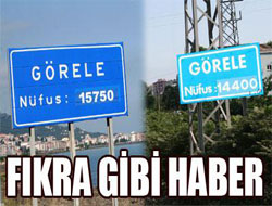 Giresun'dan fıkra gibi haber