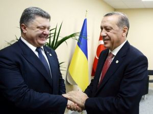 Erdoğan, Ukrayna Cumhurbaşkanı Poroşenko İle Görüştü