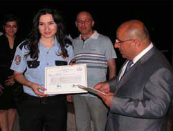 Rize'de polis memurları sertifikalandı