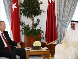 Cumhurbaşkanı Erdoğan Katar Emiri İle Görüştü